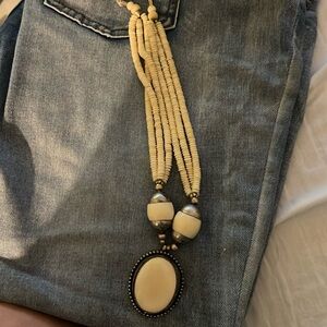 Beaded choker pendant